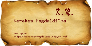 Kerekes Magdaléna névjegykártya