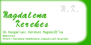 magdalena kerekes business card